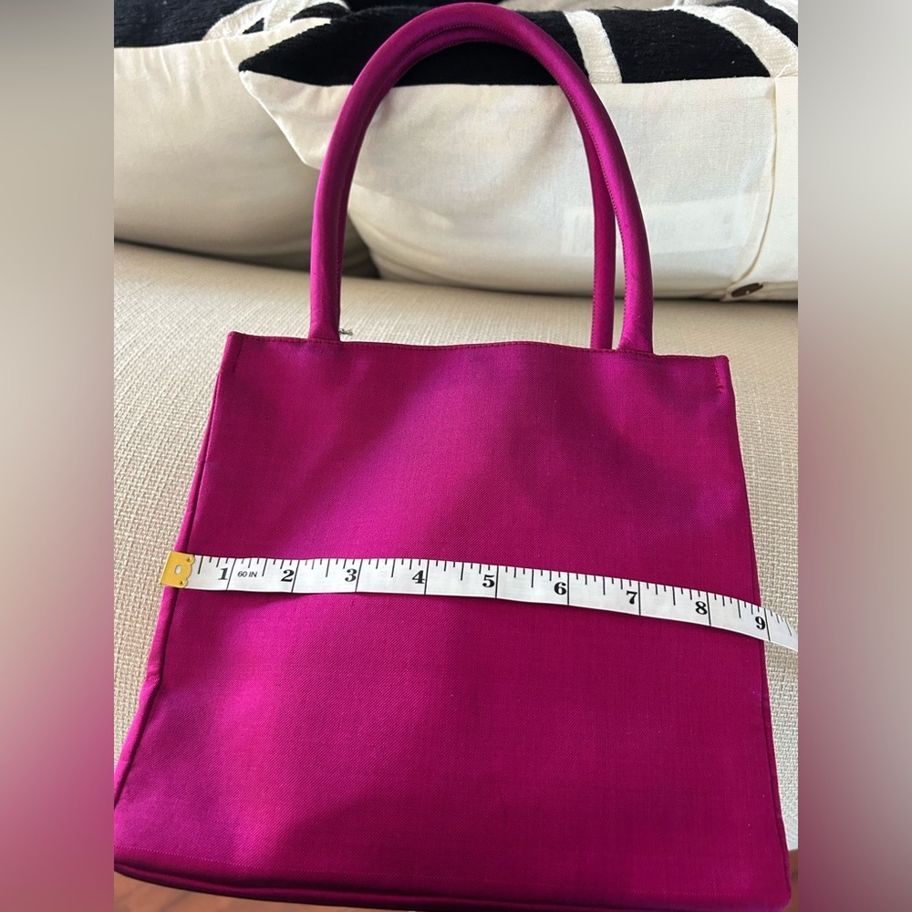 NWT Gecko Fuschia Silk Amber Bag - Picture 7 of 11